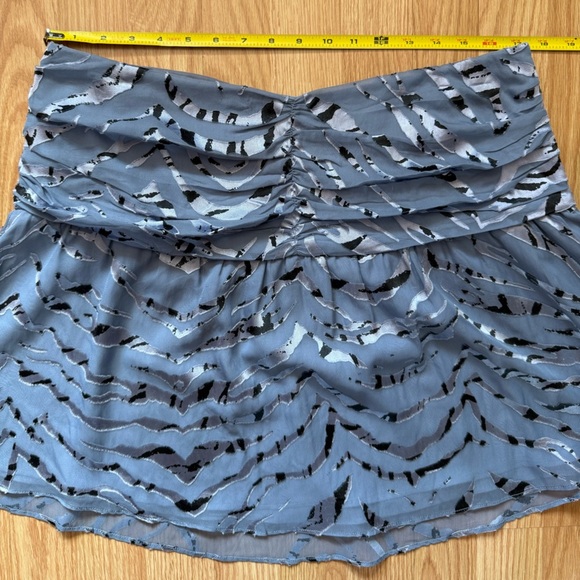 Parker Flounced Zebra Print Mini Skirt Size 12 - Picture 5 of 6